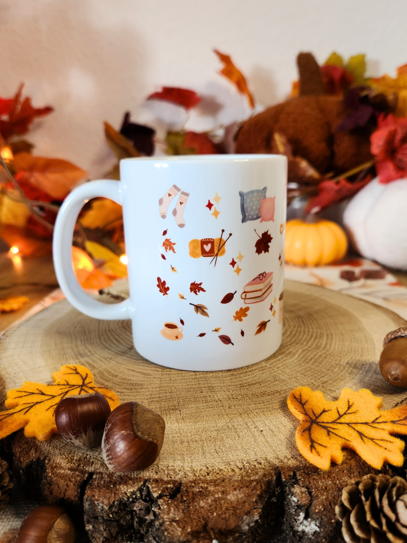 AKTION: Tasse "Cozy like a Panda" mit süßem Pandamotiv + Gratis Kürbisgeschenktasche