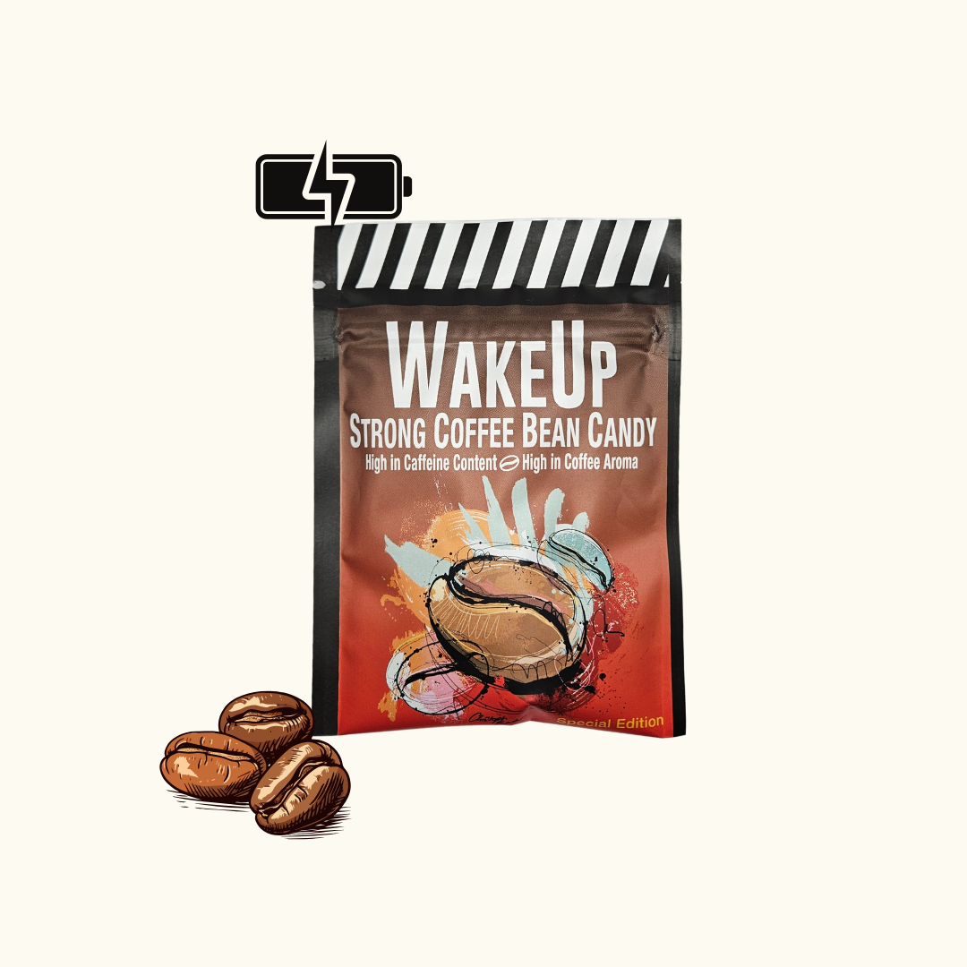 WakeUp Kaffeebonbons - Strong Coffee Bean Candy - 45g