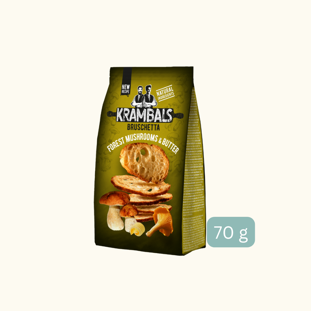 Krambals Bruschetta Mushrooms & Butter - 70g