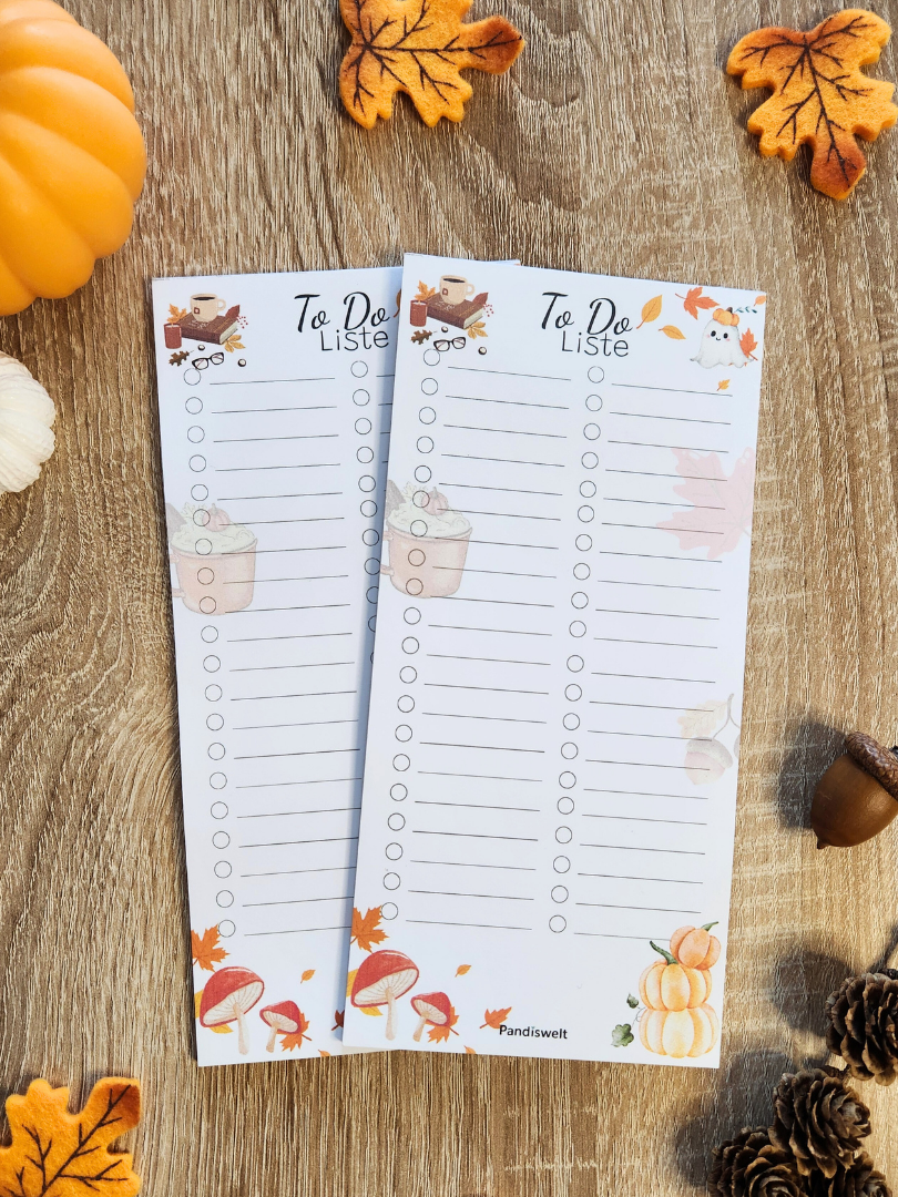 LIMITED EDITION To Do Liste "Autumn" - 25 Blatt