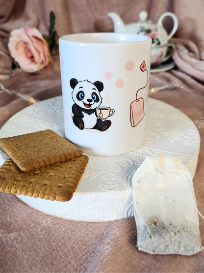 Tasse "Tea Time" mit süßem Panda Motiv
