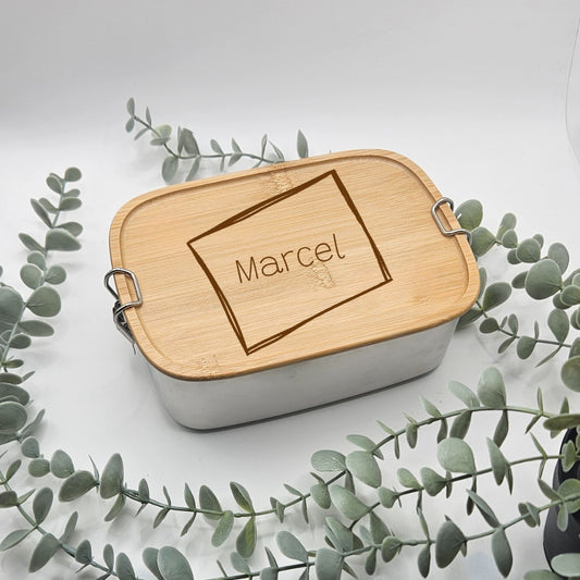 Brotdose "Rahmen" mit Wunschgravur