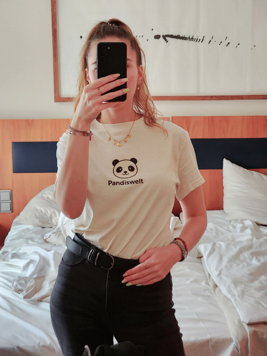 Unisex Panda T-Shirt - Logo vorne mittig - verschiedene Farben