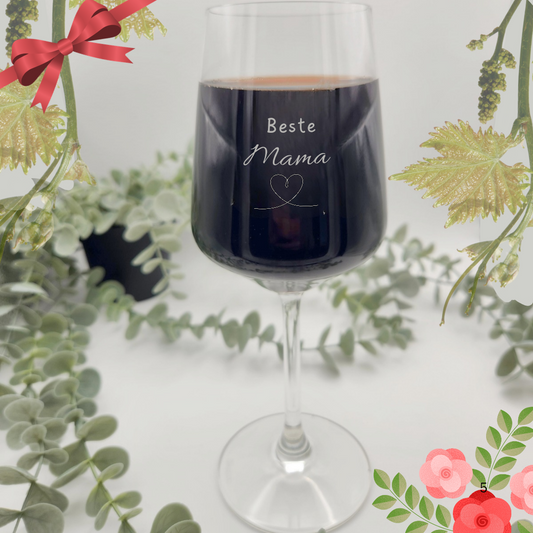 Weinglas "Beste Mama" zum Muttertag