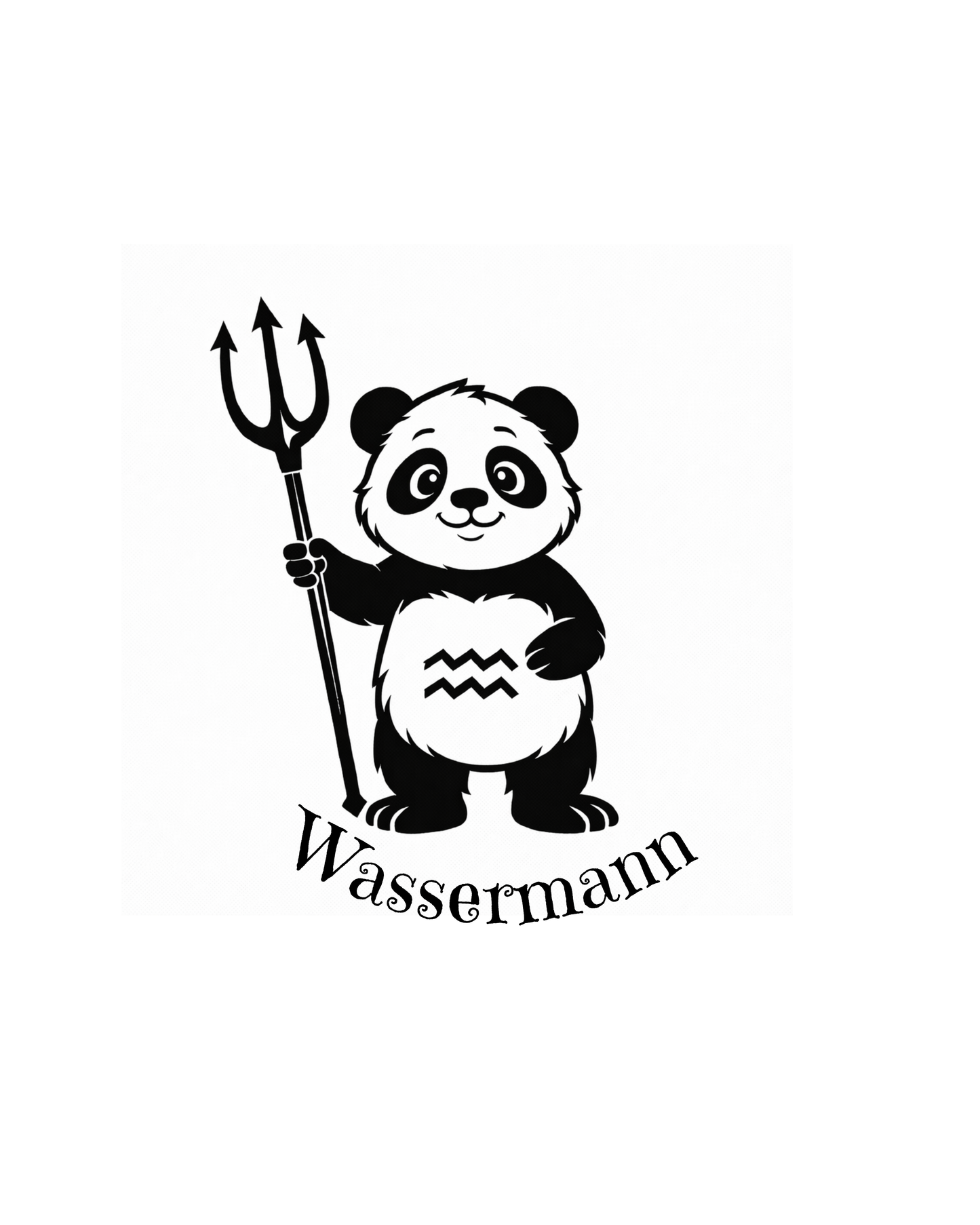Sternzeichen "Panda-Edition" Schlüsselanhänger personalisiert aus Buchenholz