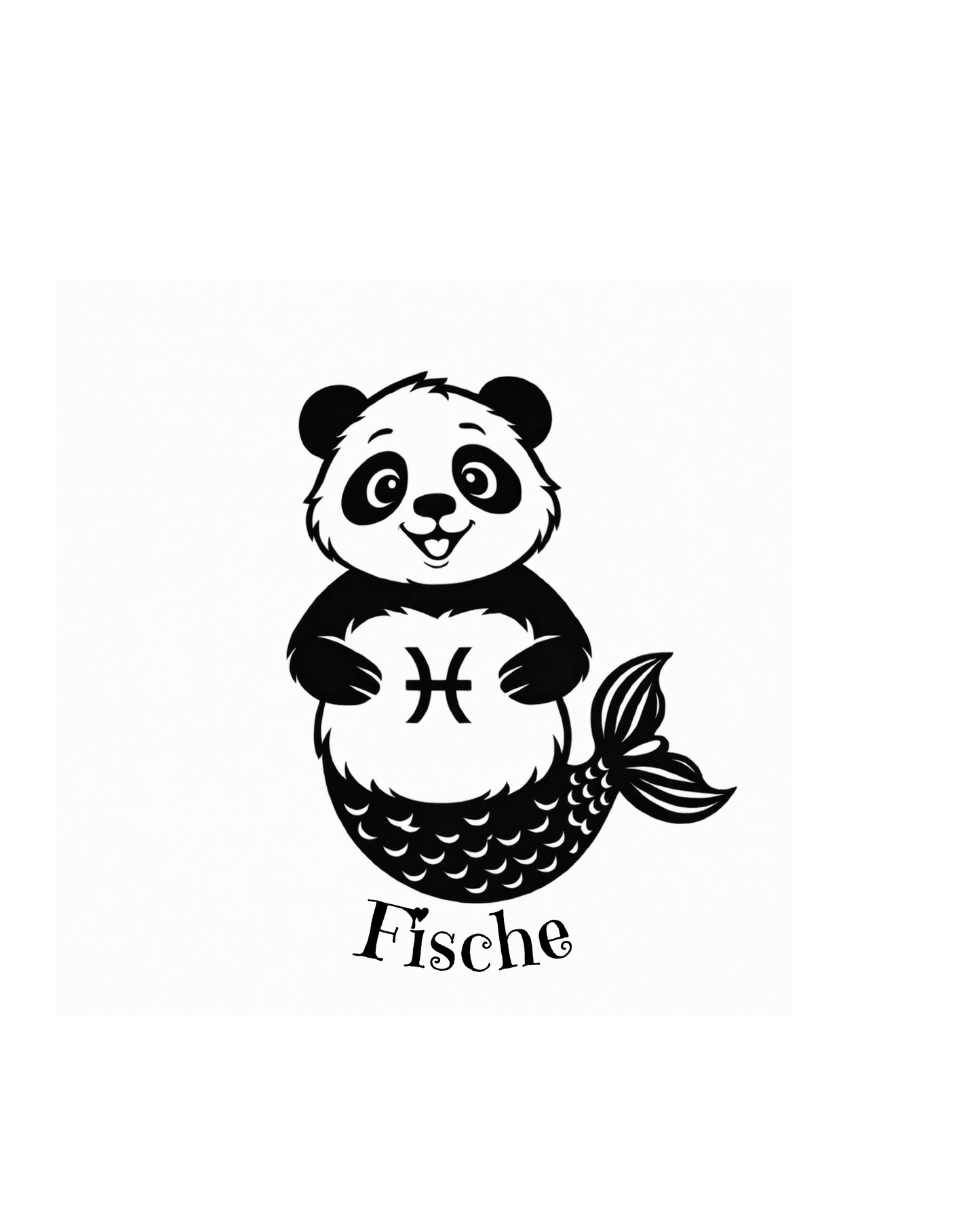 Sternzeichen "Panda-Edition" Schlüsselanhänger personalisiert aus Buchenholz