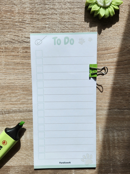 To Do Liste - 10 Blatt